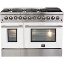 Forno Galiano Alta Qualita 48-inch Freestanding Dual Fuel Range with Convection Technology FFSGS6156-48WHT