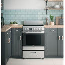 Haier 24-inch Freestanding Electric Range with Convection Technology QAS740RMSS