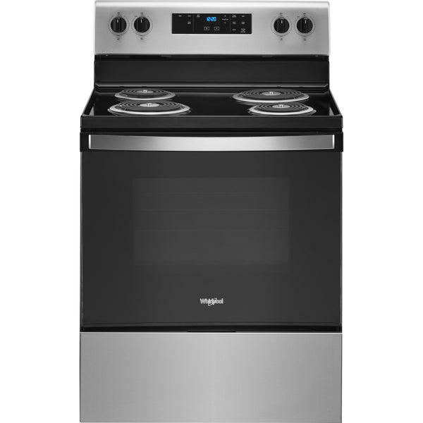 Whirlpool 30-inch, 4.8 cu.ft. Freestanding Electric Range with Self-Cleaning Technology WFC315S0JS