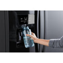 Whirlpool 33-inch, 21.4 cu. ft. Side-by-Side Freestanding Refrigerator with Exterior Ice and Water Dispenser with EveryDrop™ Water Filtration WRS331SDHB (Black) (WRS331SDHB)
