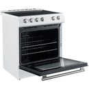 Forno 30-inch, 5 cu.ft Leonardo Espresso Electric Range FFSEL6012-30WHT