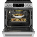 Caf? 30-inch Slide-in Electric Range with Warming Drawer CES700P2MS1CES700P2MS1