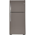 GE 33-inch, 21.9 cu.ft. Freestanding Top Freezer Refrigerator with Upfront Fresh Food Temperature Controls GTS22KMNRES