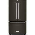 KitchenAid 36-inch, 22 cu.ft. Counter-Depth French 3-Door Refrigerator with Interior Water Dispenser KRFC302EBS
