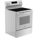 GE 30-inch Freestanding Electric Range with SmartHQ™ GRF400PV (White) (GRF400PVWW)