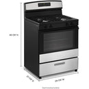 Amana 30-inch Freestanding Gas Range AGR6303MMS (AGR6303MMS)