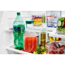 Whirlpool 30-inch, 19.7 cu.ft. Freestanding French 3-Door Refrigerator with Exterior Water Dispenser with EveryDrop® Filtration (Black Stainless Fingerprint Resistant)WRF560SEHV