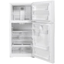 GE 30-inch, 19.2 cu. ft. Top Freezer Refrigerator with edge-to-edge glass shelves GTE19JTNRWW