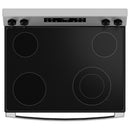 GE 30-inch Freestanding Electric Range with Steam Clean GRF400SVSSGRF400SVSS