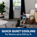 GE 8,000 BTU Smart Electric Window Air Conditioner (White)