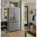GE Profile 36-inch, 22.1 cu.ft. Counter-Depth French 3-Door Refrigerator with External Water and Ice Dispensing System PYD22KSLSSPYD22KSLSS