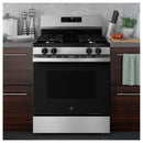 GE 30-inch Freestanding Gas Range with SmartHQ™ GGF400PV (Stainless Steel) (GGF400PVSS)