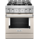 KitchenAid 30-inch Freestanding Gas Range with Even-Heat™ True Convection KFGC500JMHKFGC500JMH