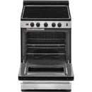 Whirlpool 24-inch Freestanding Electric Range with Upswept SpillGuard™ Cooktop WFE500M4HSWFE500M4HS