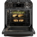 GE Profile 30-inch Slide-In Gas Range with Convection Technology PGS930BELTSPGS930BELTS
