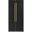 Forno 33-inch, 15.6 cu.ft. Freestanding Side-by-Side Refrigerator with LED Display on Door FFRBI1805-33BLKFFRBI180533BLK