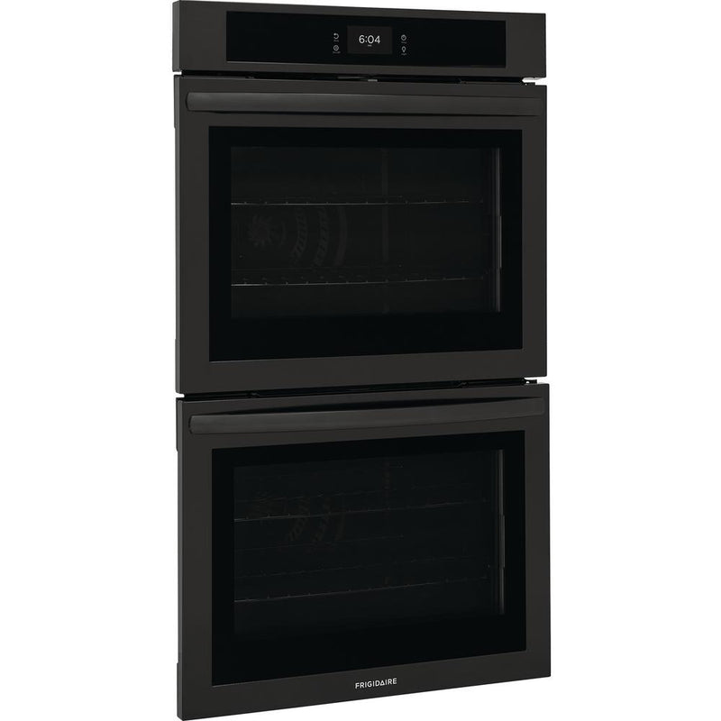 Frigidaire 30-inch Double Electric Wall Oven with Fan Convection FCWD3027AB