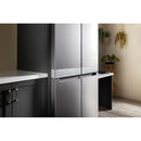 KitchenAid 36-inch, 19.4 cu. ft. Counter-Depth 4-Door Refrigerator with PrintShield™ Finish KRQC506MPS