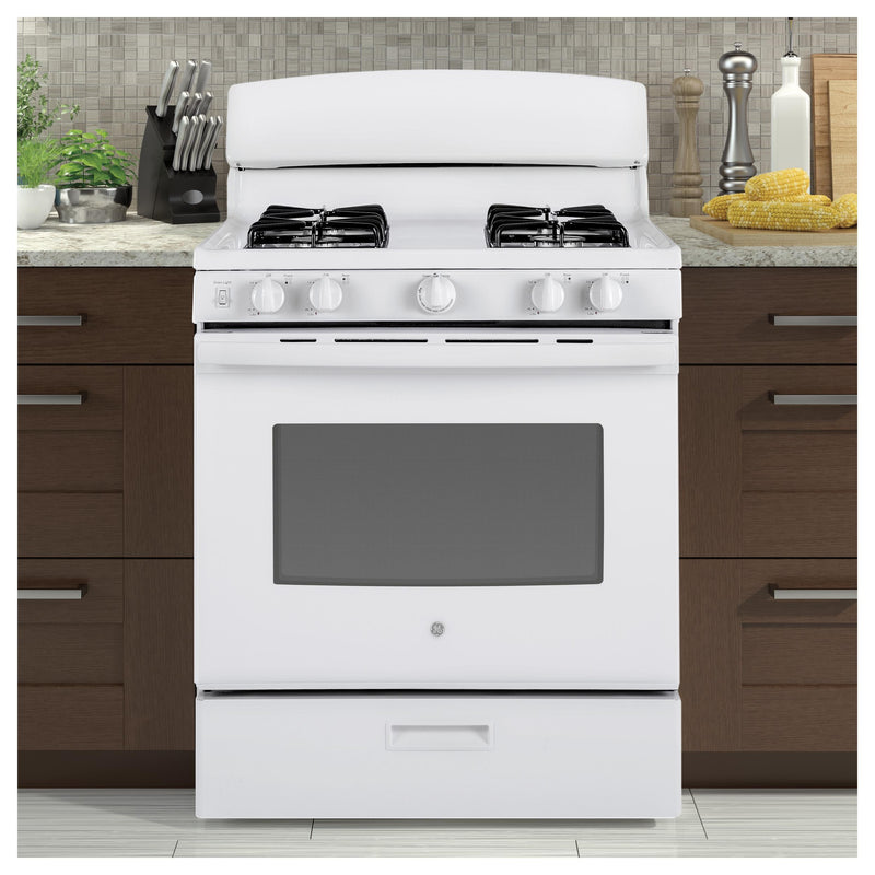 GE 30-inch Freestanding Gas Range JGBS30DEKWW