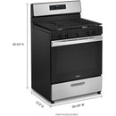 Whirlpool 30-inch Freestanding Gas Range with Frozen Bake™ Technology WFG505M0MS (Stainless Steel)WFG505M0MS