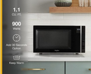 Whirlpool® 1.1 Cu. Ft. Capacity Countertop Microwave with 900 Watt Cooking Power (Black/Silver)WMC30311LD