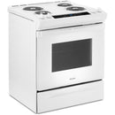 Whirlpool 30-inch Freestanding Electric Range with Frozen Bake™ Technology WEC310S0LW