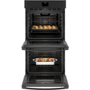 GE 27-inch, 8.6 cu.ft. Built-in Double Wall Oven with True European Convection JKD5000DNBBJKD5000DNBB