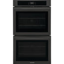 Frigidaire 30-inch Double Electric Wall Oven with Fan Convection FCWD3027AB