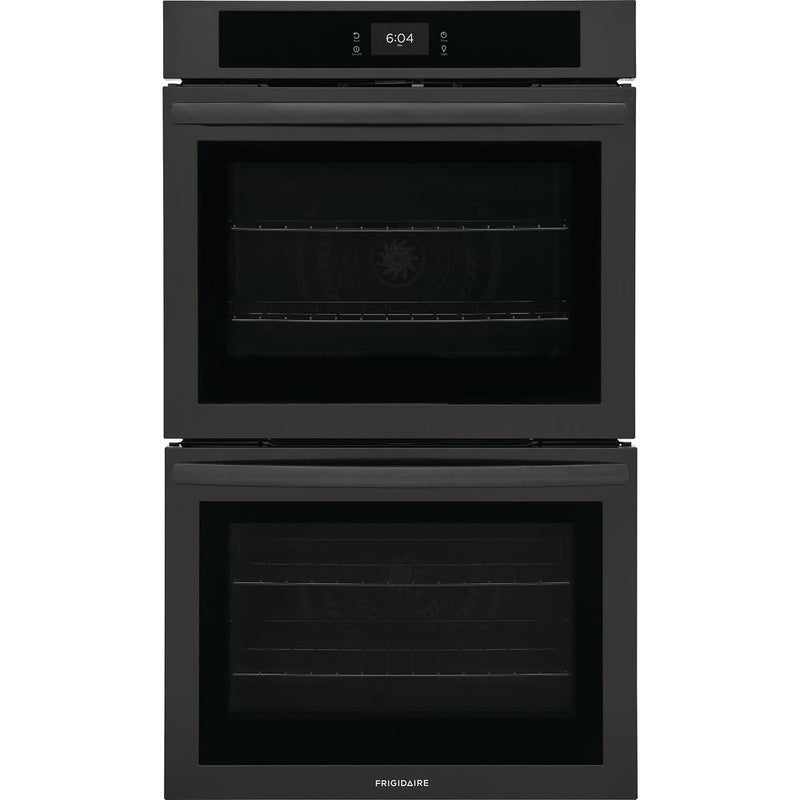 Frigidaire 30-inch Double Electric Wall Oven with Fan Convection FCWD3027AB