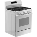 GE 30-inch Freestanding Gas Range with Center Oval Burner GGF500PVWW