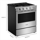 Maytag 30-Inch Wide Slide-In Electric Range with Grill Mode and No Preheat Air Fry - 5.3 Cu. Ft. (Fingerprint-Resistant Stainless) (MSES7030SZ)MSES7030SZ