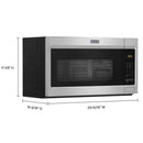Maytag 30-inch, 1.7 cu.ft. Over-the-Range Microwave Oven with Stainless Steel Interior MMV1175JZ (MMV1175JZ)