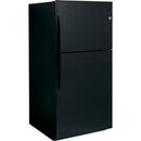 GE 33-inch, 21.2 cu. ft. Top Freezer Refrigerator with Ice Maker GIE21GTHBB