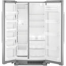 Maytag 36-inch, 25 cu.ft. Freestanding Side-by-Side Refrigerator with BrighSeries™ LED Lighting MSS25N4MKZ