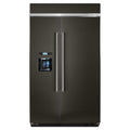 KitchenAid 48-inch, 29.5 cu.ft. Built-in Side-by-Side Refrigerator with Water and Ice Dispensing System KBSD608EBS