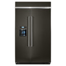 KitchenAid 48-inch, 29.5 cu.ft. Built-in Side-by-Side Refrigerator with Water and Ice Dispensing System KBSD608EBS