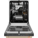 Caf? Built-in Dishwasher with WiFi (Matte White / Brushed Bronze) (CDT858P4VW2)