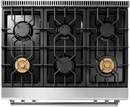 Thor Kitchen 36 inch Gas Range (Stainless Steel)TRG3601