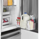 GE Profile 36-inch, 22.1 cu.ft. Counter-Depth French 3-Door Refrigerator with External Water and Ice Dispensing System (Stainless Steel)  PYD22KSLSS (PYD22KSLSS)