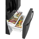 GE 36-inch, 25.6 cu. ft. French 3-Door Refrigerator GFE26JGMBB