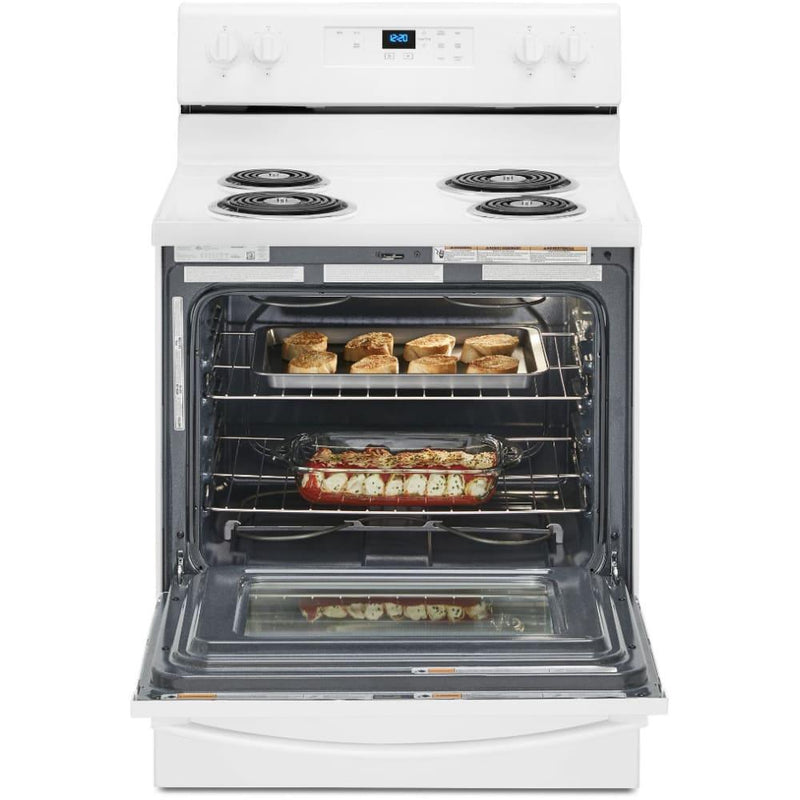 Whirlpool 30-inch Freestanding Electric Range with Keep Warm Setting WFC150M0JW