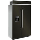 KitchenAid 48-inch, 29.4 cu. ft. Built-in Side-by-Side Refrigerator with External Water and Ice Dispensing System KBSD708MBSKBSD708MBS