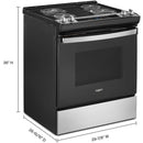 Whirlpool 30-inch Freestanding Electric Range with Frozen Bake™ Technology (Stainless Steel)WEC310S0LS