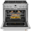 Caf? 36-inch Freestanding Gas Range with WI-FI Connect CGY366P2TS1CGY366P2TS1