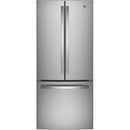 GE 30-inch, 20.8 cu.ft. Freestanding French 3-Door Refrigerator with Interior Ice Maker GNE21FYKFS