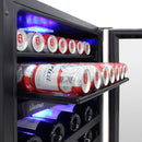 Vinotemp 24-Inch Outdoor Dual-Zone Wine & Beverage (VT-OUTDR24GD)