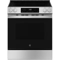 GE 30-inch Slide-in Electric Range with Crisp Mode GRS500PVSS