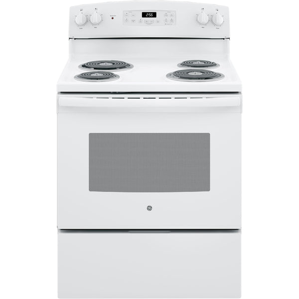 GE 30-inch Freestanding Electric Range JB256DMWW (JB256DMWW)