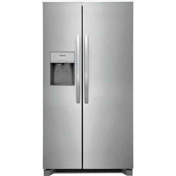 Frigidaire 33-inch, 22.2 cu.ft. Freestanding Side-by-Side Refrigerator with Ice and Water Dispensing System FRSS2323AS