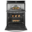 Whirlpool 30-inch, 6.4 cu. ft. Combination Wall Oven with Microwave Convection WOC97EC0HZWOC97EC0HZ